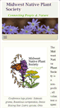 Mobile Screenshot of midwestnativeplants.org