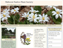 Tablet Screenshot of midwestnativeplants.org